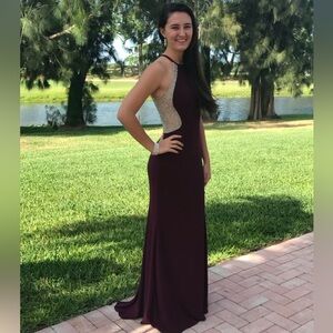 Elegant Purple Prom/ Evening Gown